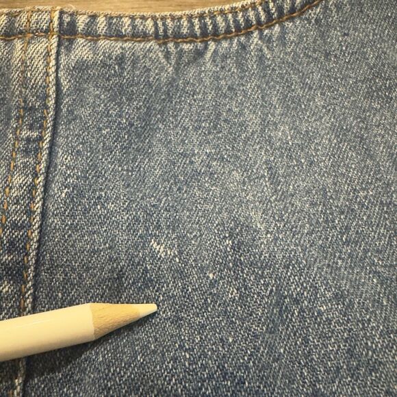 Vintage Faded Glory Denim Jumper Overall Dress Womens Sz Small Pockets 90s Y2k - Picture 6 of 10